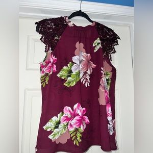 Express Dress Shirt Lace with button back